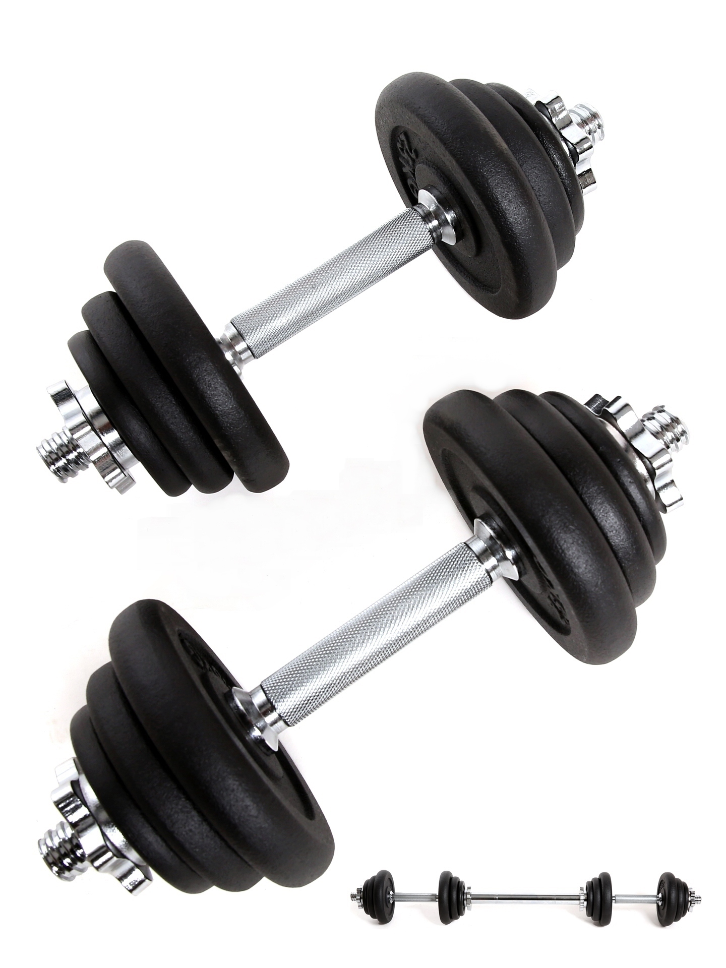 Гантели разборные RHYTM R23-DB201, 20кг, с коннектором / 1компл.